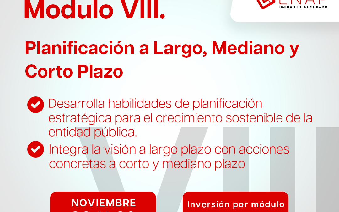 CURSO: PLANIFICACIÓN A LARGO, MEDIANO Y CORTO PLAZO