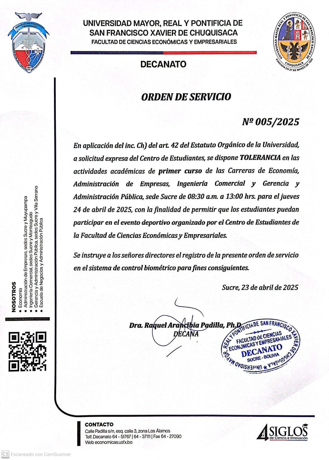 Orden de servicio