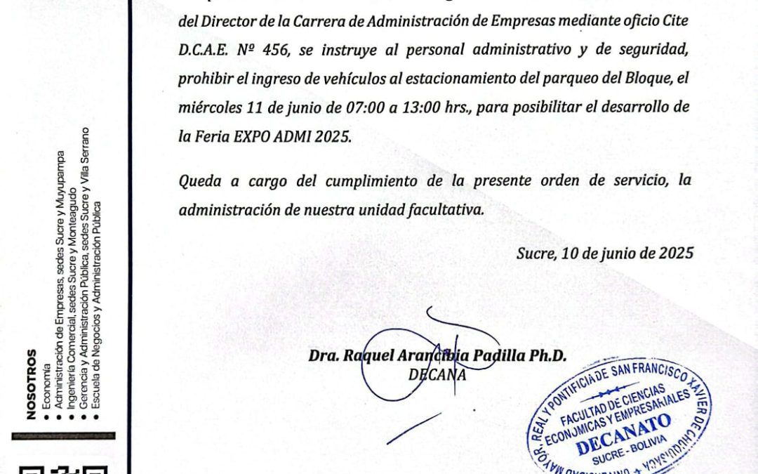 ORDEN DE SERVICIO NRO 11/2025