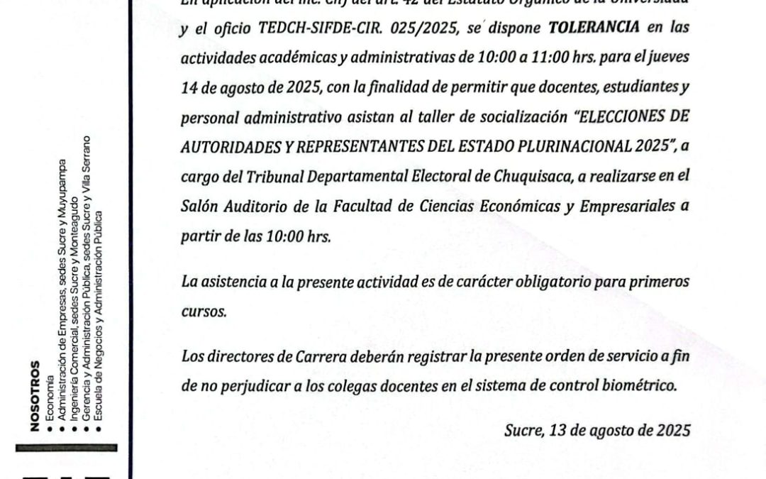 ORDEN DE SERVICIO NRO 18/2025