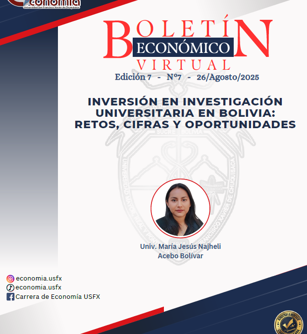 INVERSIÓN EN INVESTIGACIÓN UNIVERSITARIA EN BOLIVIA: RETOS, CIFRAS Y OPORTUNIDADES | BOLETÍN ECONÓMICO VIRTUAL EDICIÓN 7 – No 7