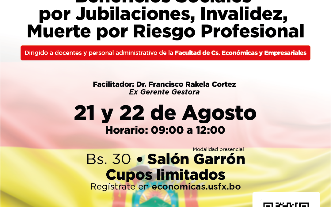 TALLER: BENEFICIOS SOCIALES POR JUBILACIONES, INVALIDEZ, MUERTE POR RIESGO PROFESIONAL