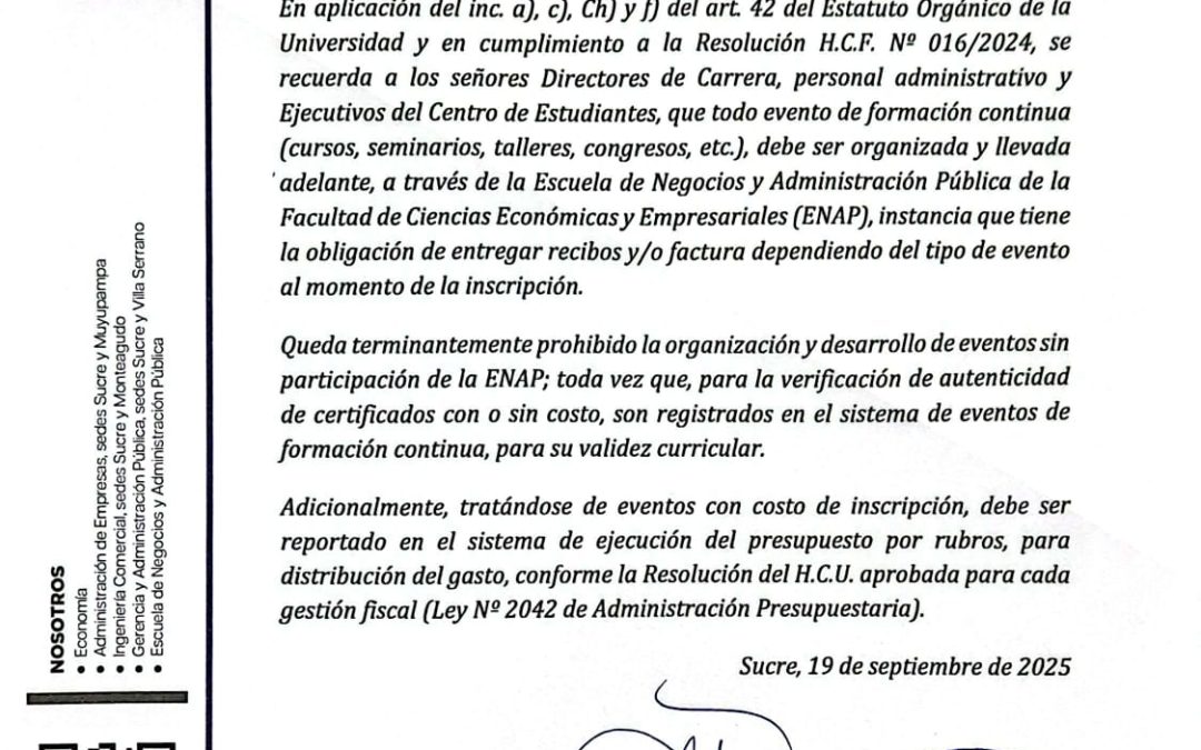 ORDEN DE SERVICIO NRO. 25