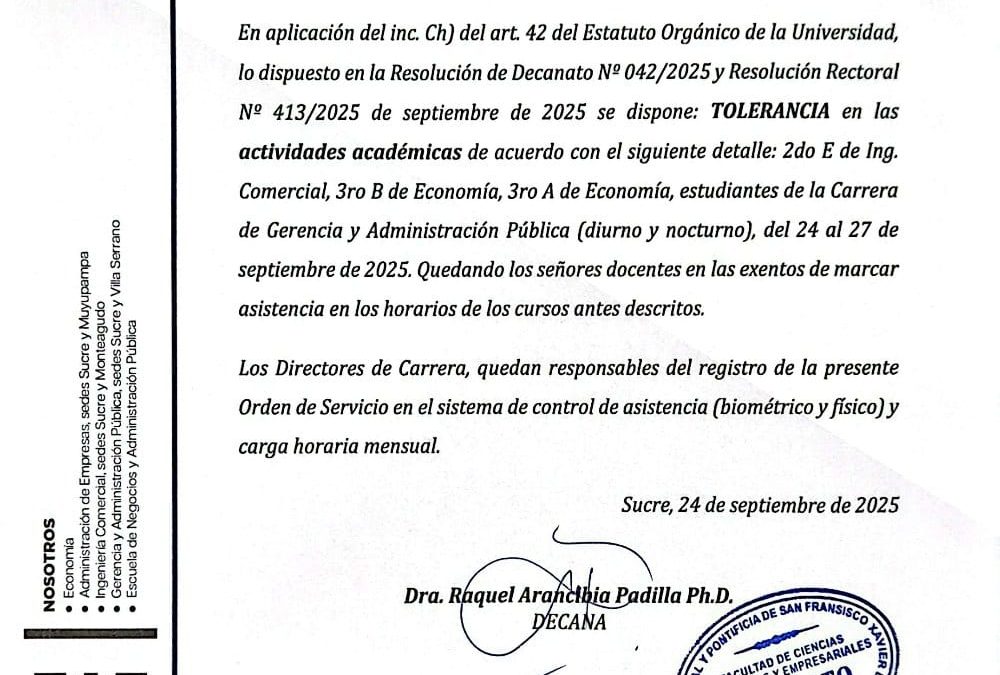 ORDEN DE SERVICIO NRO 27-2025