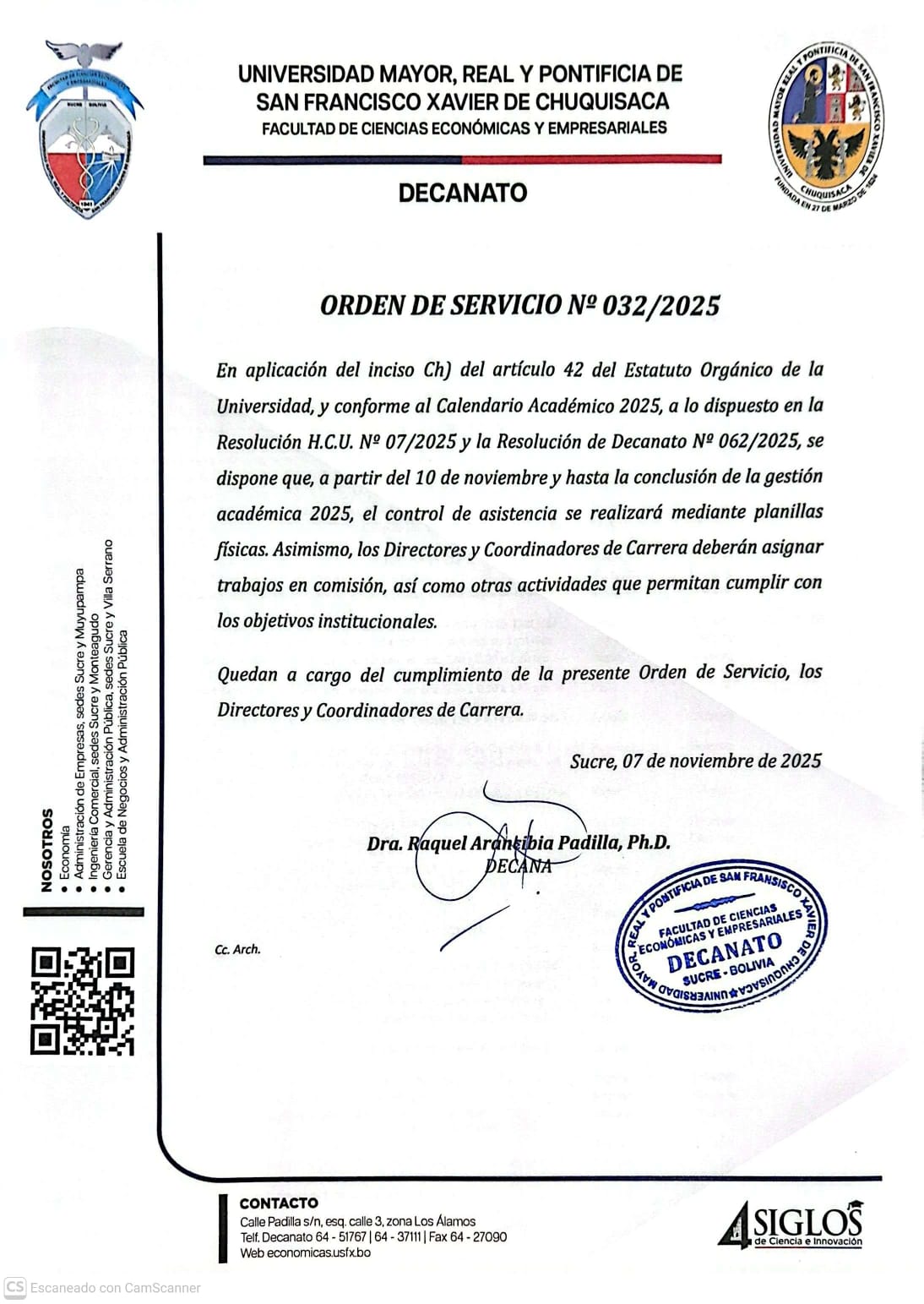 ORDEN DE SERVICIO 32-2025