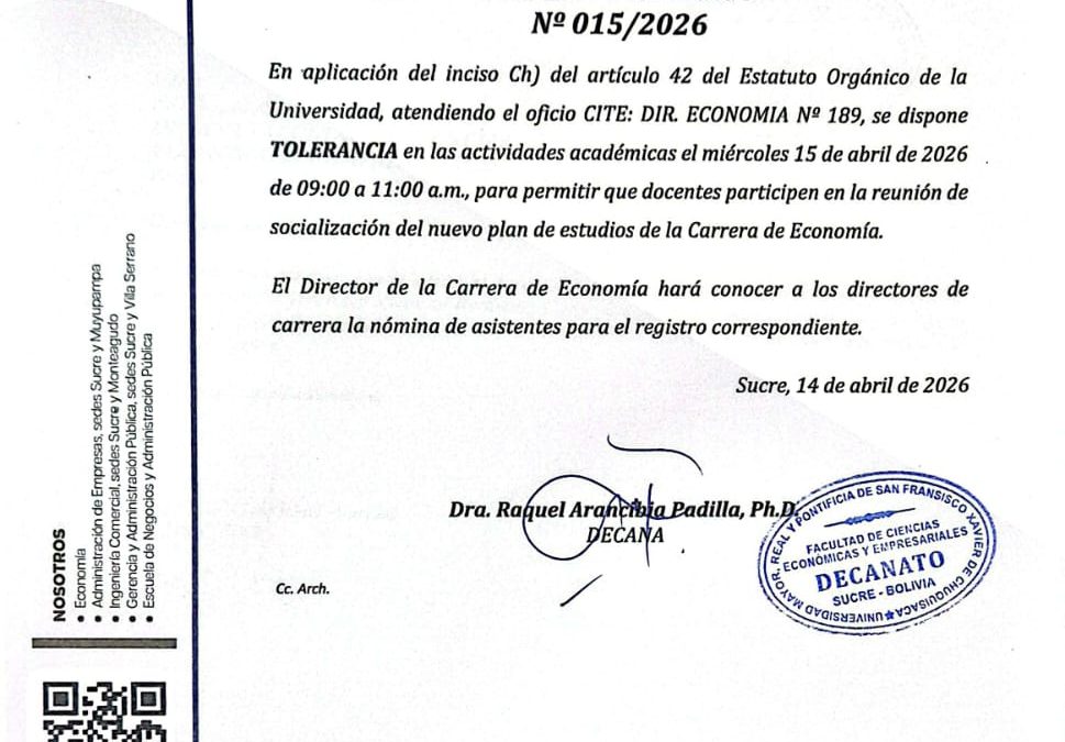 ORDEN DE SERVICIO NRO. 15-26