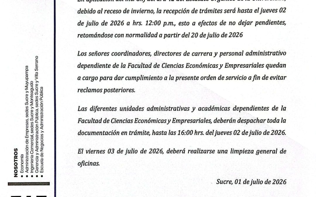 ORDEN DE SERVICIO NRO 33-2026