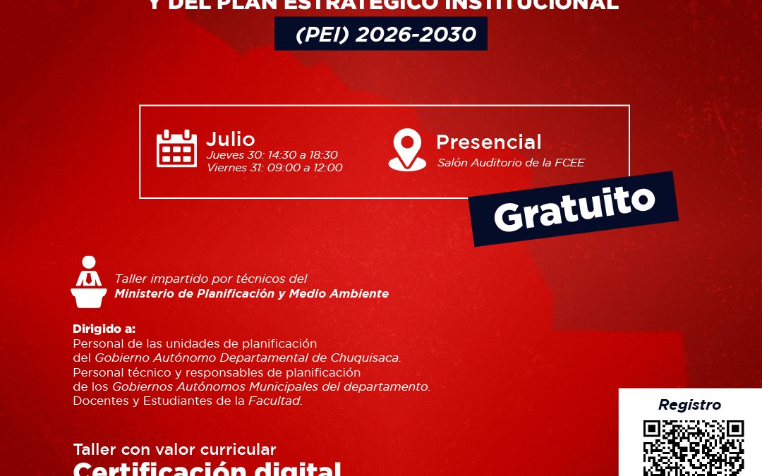 TALLER DE CAPACITACIÓN DEL PAD Y PEI 2026 – 2030