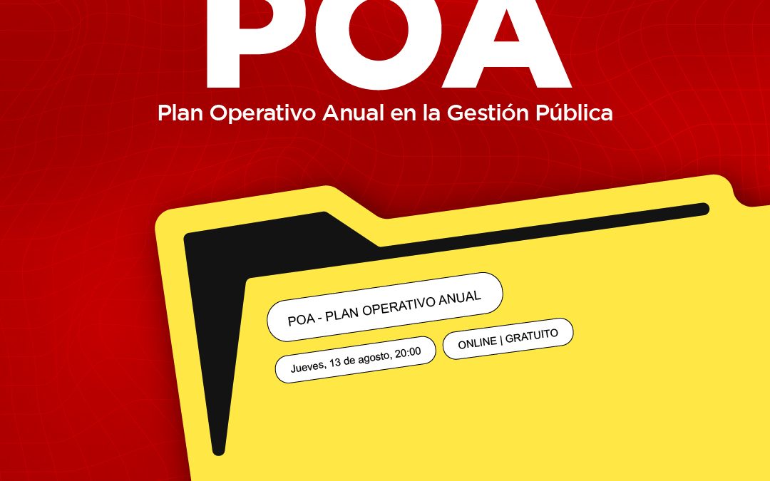 CURSO: PLAN OPERATIVO ANUAL EN LA GESTÓN PÚBLICA
