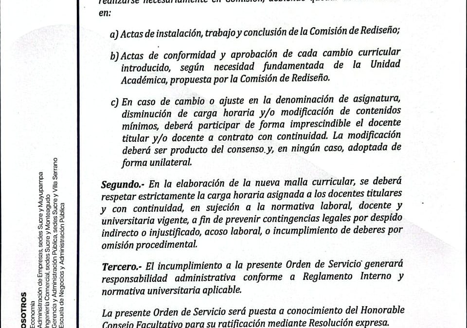 ORDEN DE SERVICIO NRO 51-2026